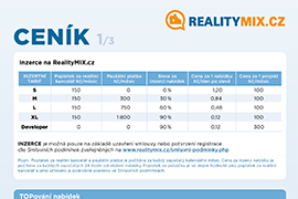 Ceník RealityMIX.cz